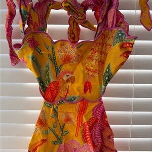 Farm Rio Vibrant Yellow Floral Dress